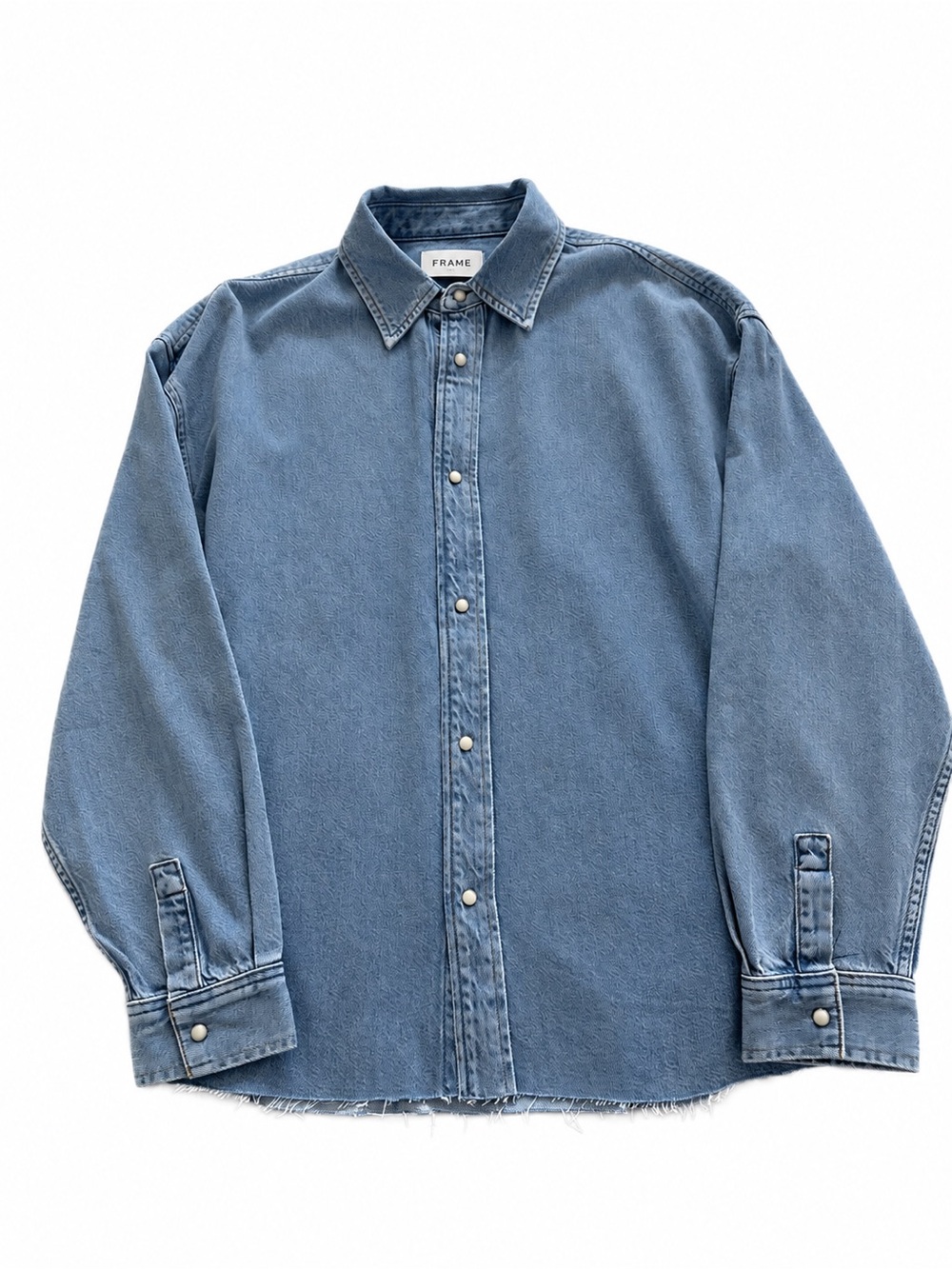 Frame Denim Light Blue Denim Button-Down Shirt